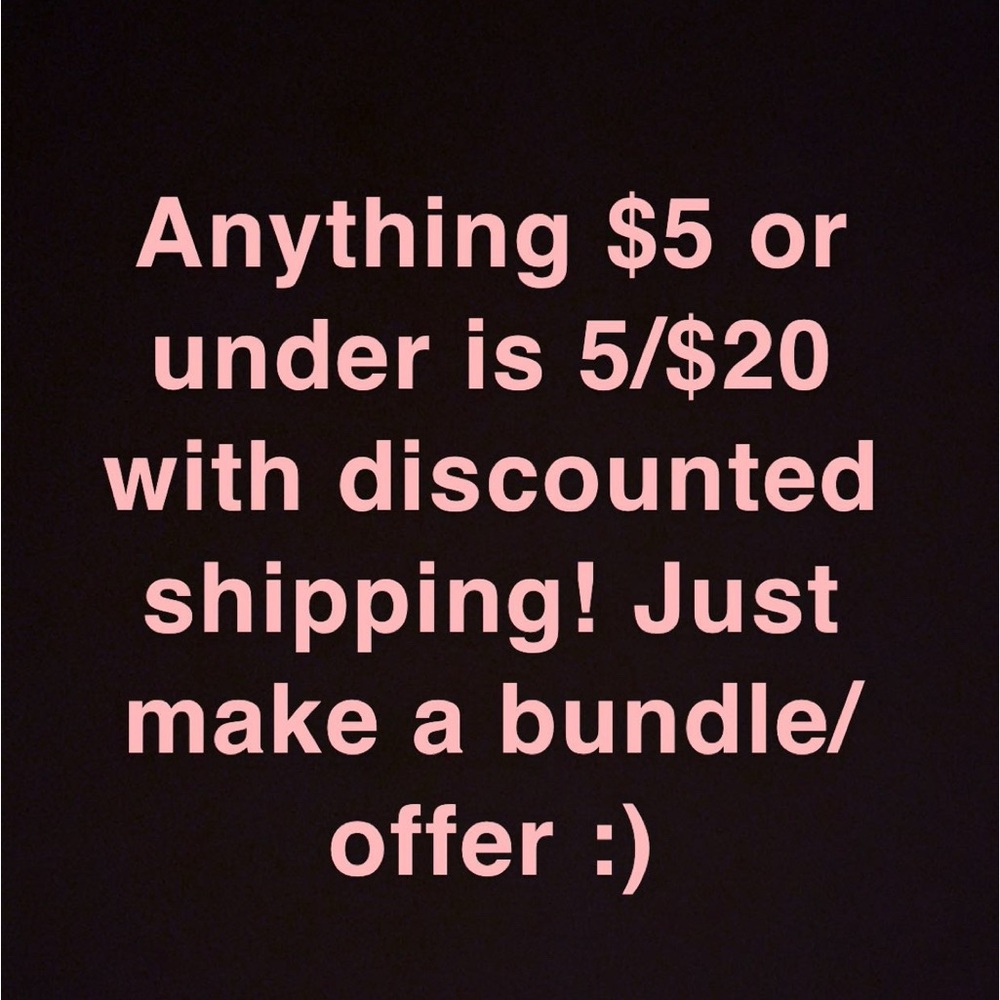 5/$20 with discounted shipping